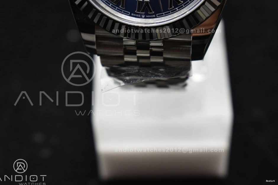 41 1:1 Datejust on Dial Clean VR3235 904L Edition Steel SS Best Jubilee Roman Blue Bracelet 0205